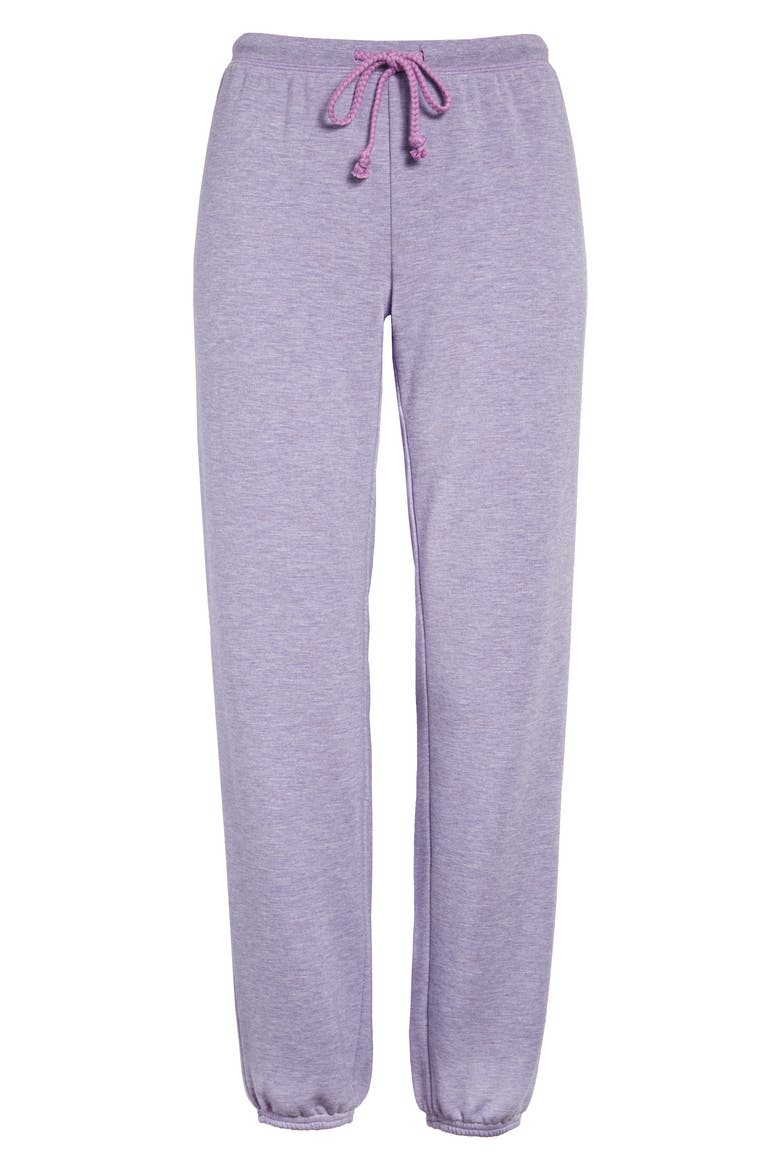 Fleece Joggers, Alternate, color, PURPLE SHEER HEATHER