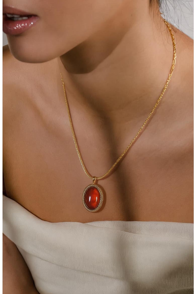 Babylon Necklace, Alternate, color, Red