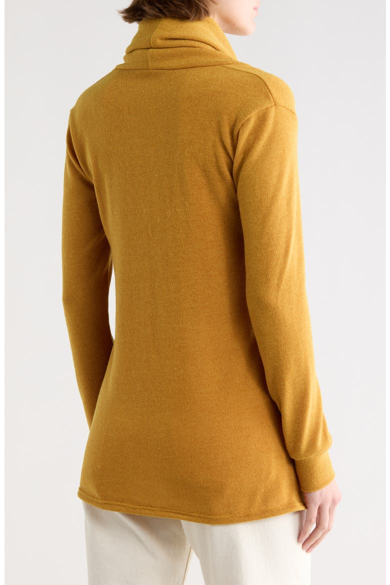 Off the Shoulder Asymmetric Sweater, Alternate, color, MUSTARD