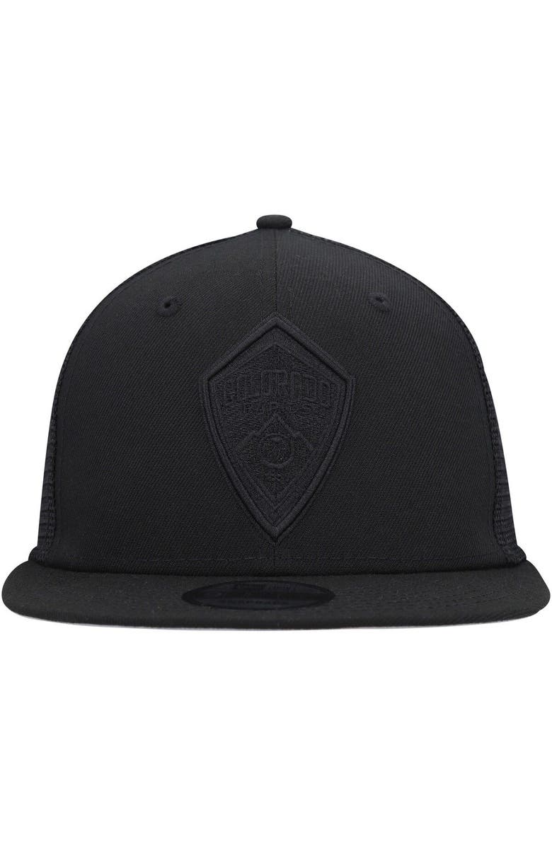 New Era Men's New Era Black Colorado Rapids Logo Classic 9FIFTY Trucker Snapback Hat, Alternate, color, 