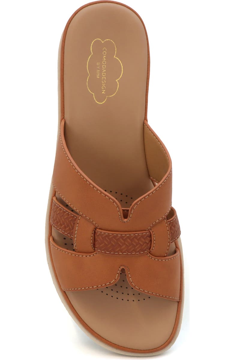 COMODA DESIGNS Tunsa Wedge Slide Sandal, Alternate, color, Rust