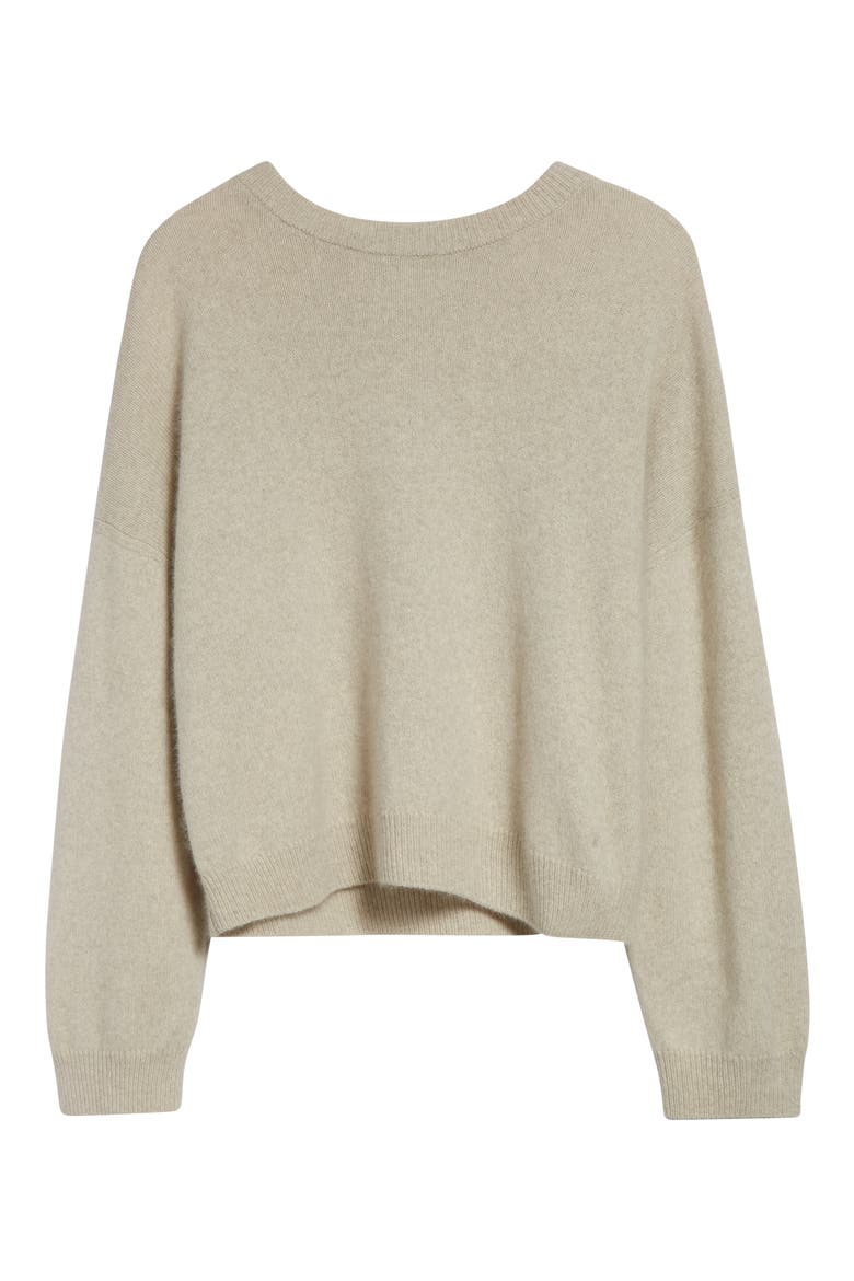 Tristan Loose Fit Mercerized Wool & Yak Hair Blend Sweater, Alternate, color, STONE MELANGE