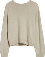 LOULOU DE SAISON Tristan Loose Fit Mercerized Wool & Yak Hair Blend Sweater