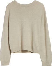 LOULOU DE SAISON Tristan Loose Fit Mercerized Wool & Yak Hair Blend Sweater