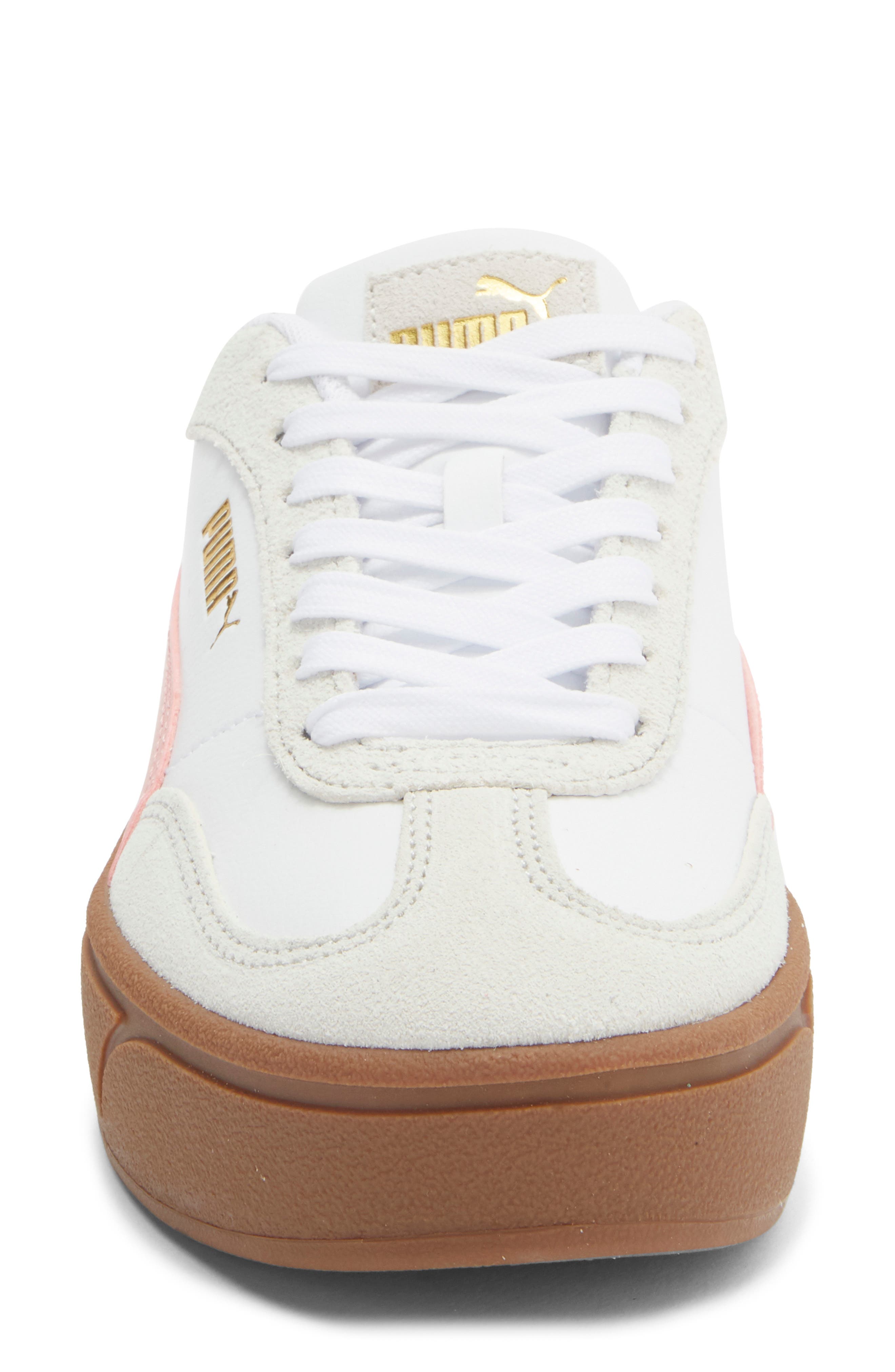 PUMA Club II Era Platform Sneaker, Alternate, color, Puma White/ Rosy Outlook