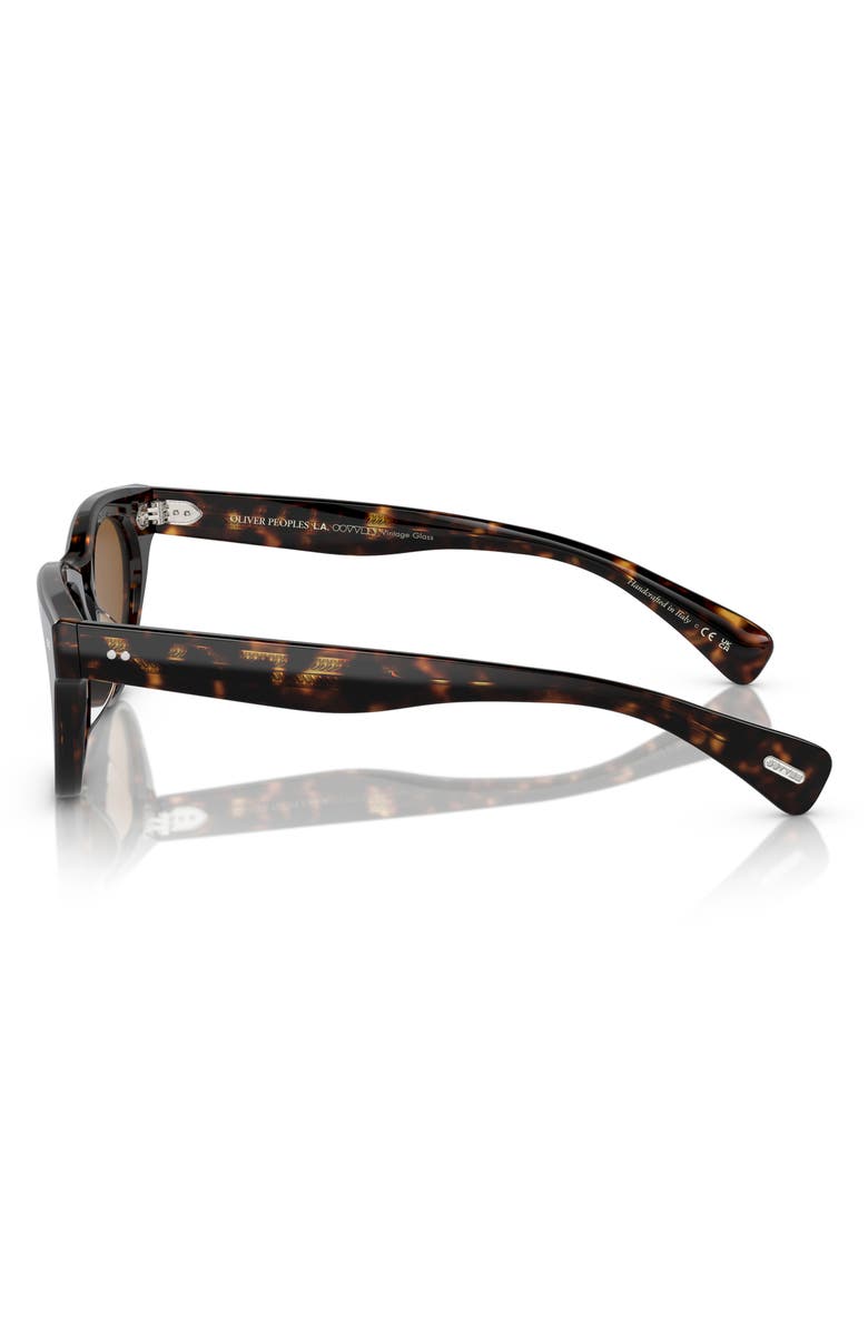 Oliver Peoples Avelin 52mm Butterfly Sunglasses, Alternate, color, Shiny Black