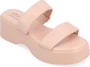 Journee Collection Veradie Platform Slide Sandal