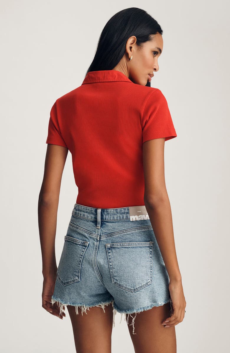 Mavi Jeans Rosie High Waist Denim Cutoff Shorts, Alternate, color, 