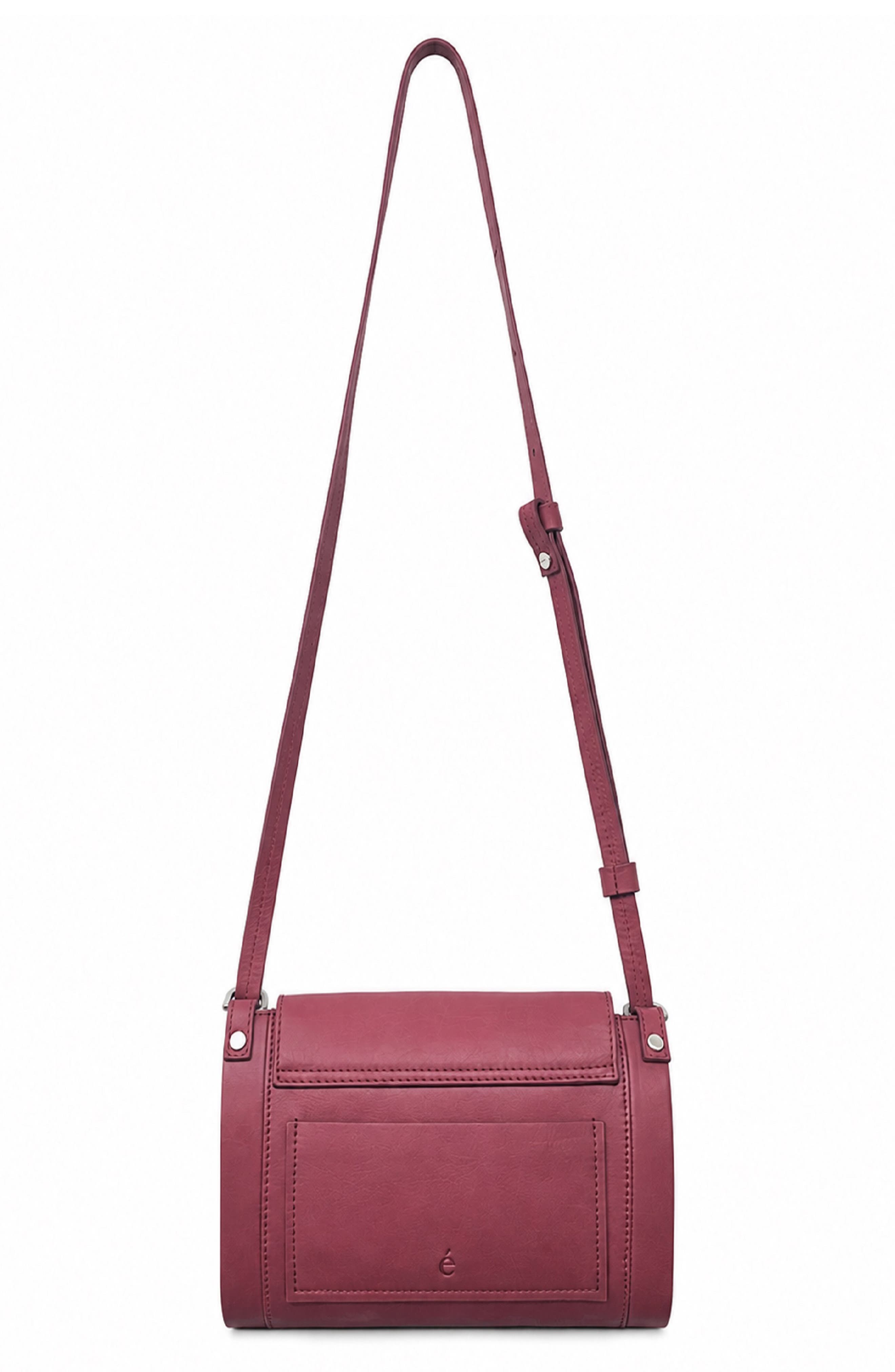 Nora Leather Crossbody Bag, Alternate, color, WINE