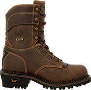 Georgia Boot Amp Lt Logger Composite Toe Insulated Waterproof Work Boot