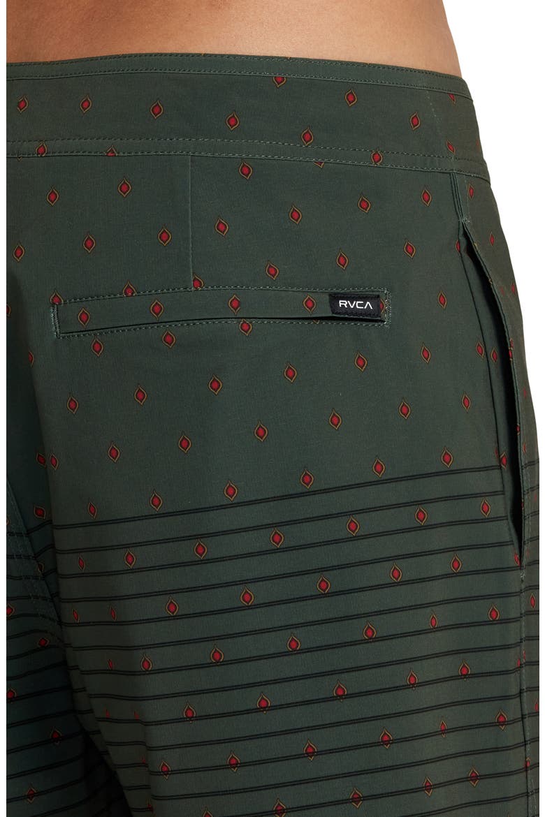Current Stripe Water Repellent Board Shorts, Alternate, color, OLIVE DITS