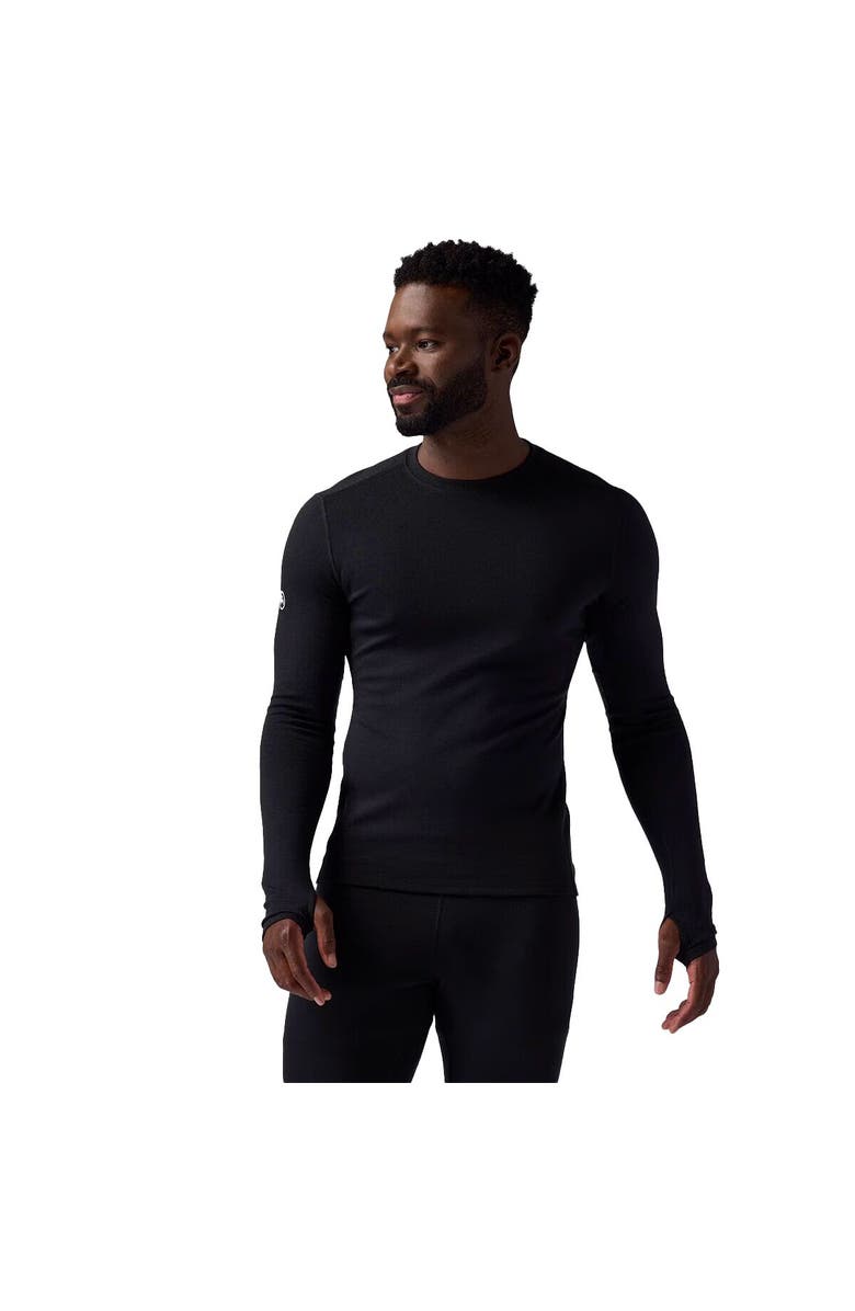 Backcountry Cedars Rws Merino Mid-Wt Baselayer Crew Top - Men's, Alternate, color, Black