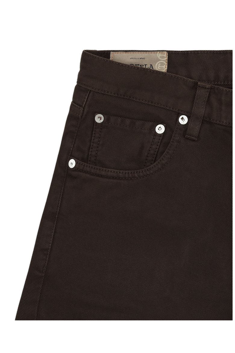 Five Pocket High Waist Trousers, Alternate, color, Dark Brown