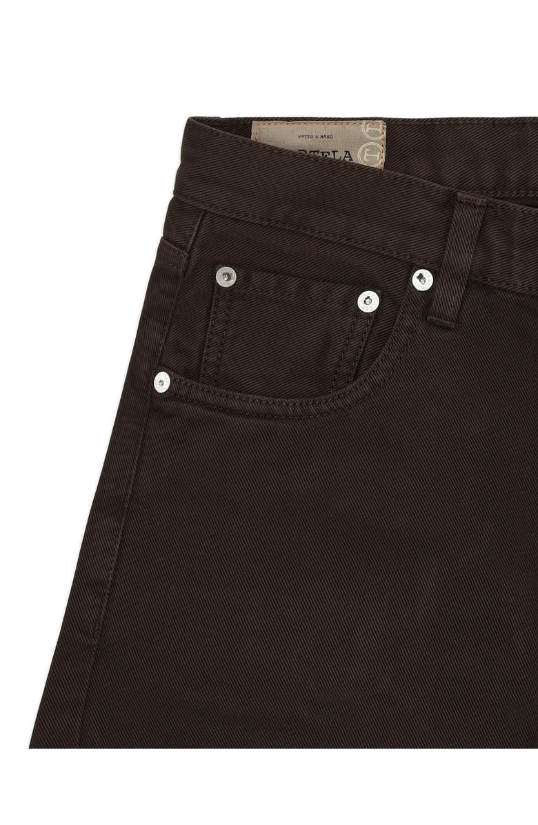 Fortela Five Pocket High Waist Trousers, Alternate, color, Dark Brown