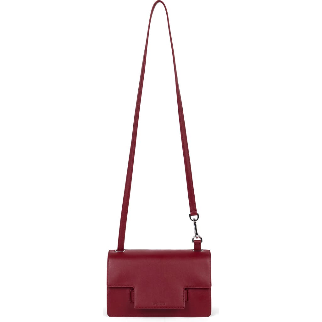 We-ar4 The Accordion Leather Shoulder Bag In Burgundy