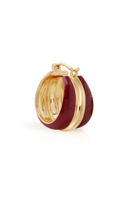 Rc Retro Chic Ostuni Hoop Earrings In Gold