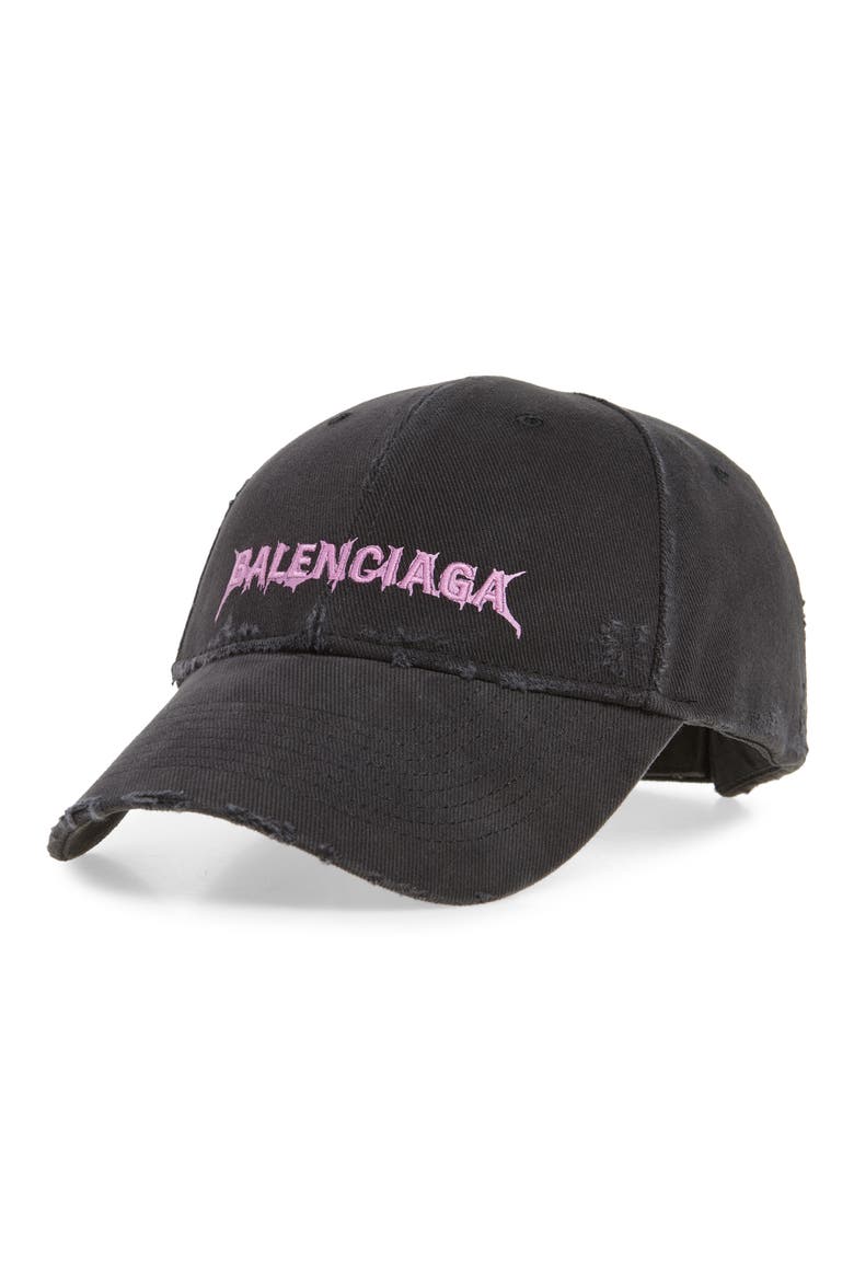 Logo Embroidered Baseball Cap, Main, color, 1000 BLACK