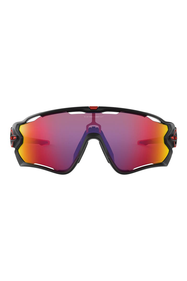 Jawbreaker™ Prizm™ Sport Wrap Shield Sunglasses, Main, color, BLACK