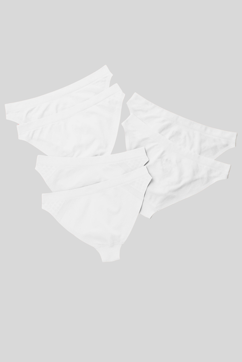 Yellowberry 6pk Scout Seamless Underwear In Snowflake