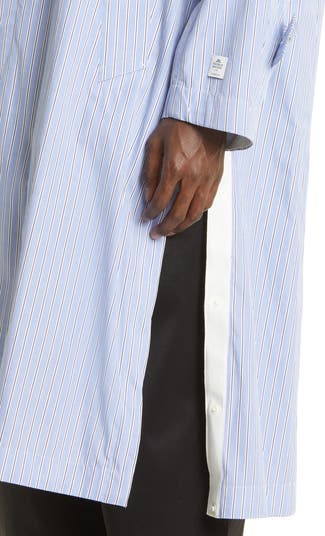 Tシャツ・カットソー sacai White poplin Thomas Mason shirt dress (2306627 151) 0400021312311_NAVYSTRIPE_A3?
