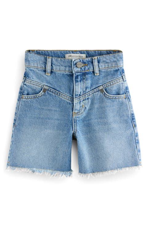 Kids' Frayed Denim Shorts (Big Kid)