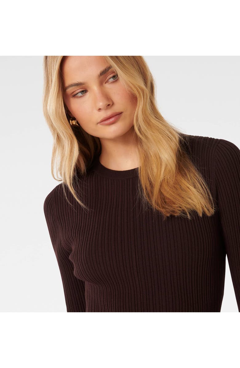 Ever New Tate Rib Long Sleeve Minidress, Alternate, color,