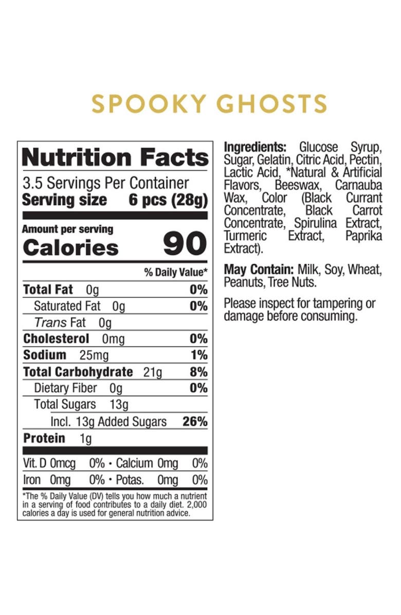 sugarfina Set of 4 Spooky Ghost Candy Cubes, Alternate, color,