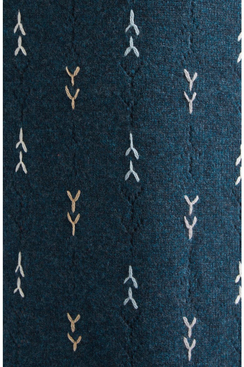 Daisy Lambswool Sweater Skirt, Alternate, color, NAVY