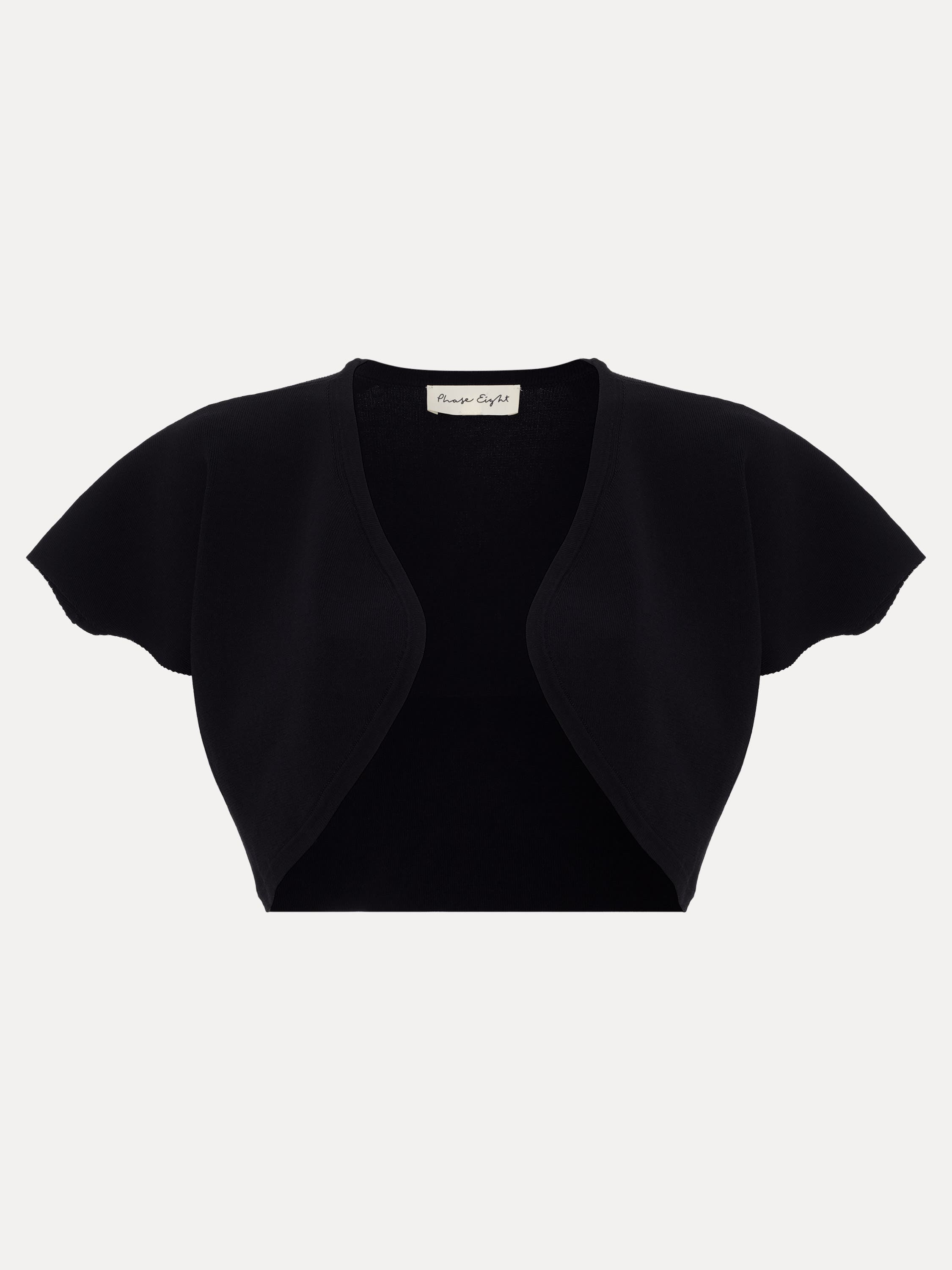 Myra Cropped Fluted Sleeve Cardigan - image 2