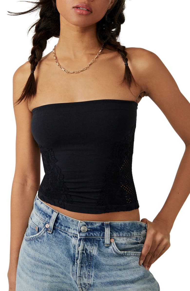 Free People Talk About It Tube Top, Main, color, 