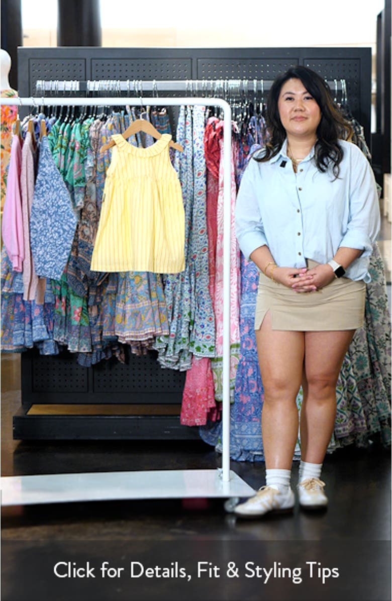 Kids' Stripe Sleeveless Cotton Dress, sales video thumbnail