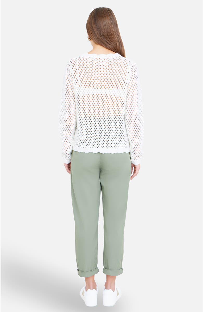 Yumi Flower Crochet Jumper, Alternate, color, White