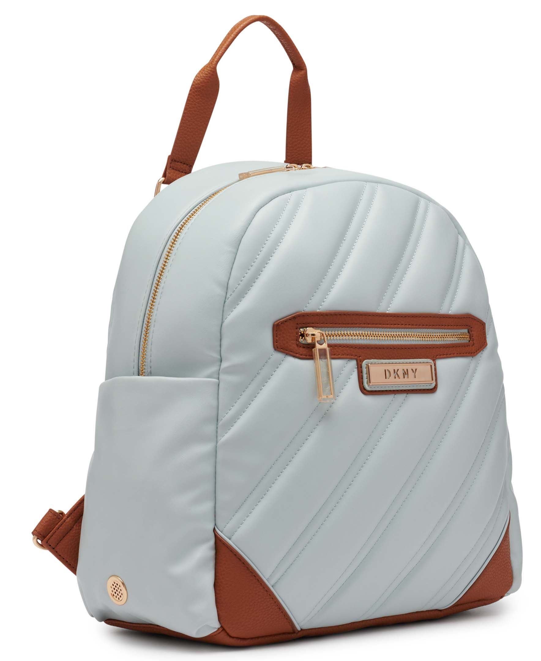 DKNY Bias Backpack, Alternate, color, Jade Sky