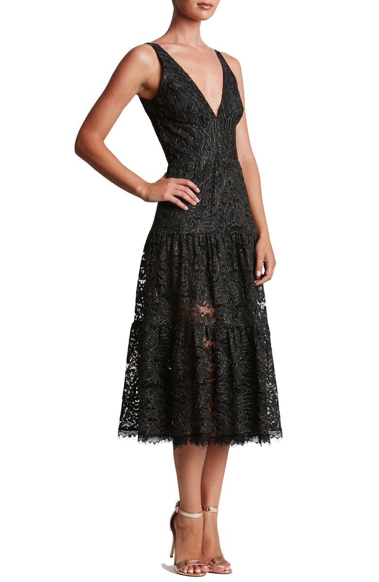 Dress the Population Madelyn Midi Dress, Alternate, color, 