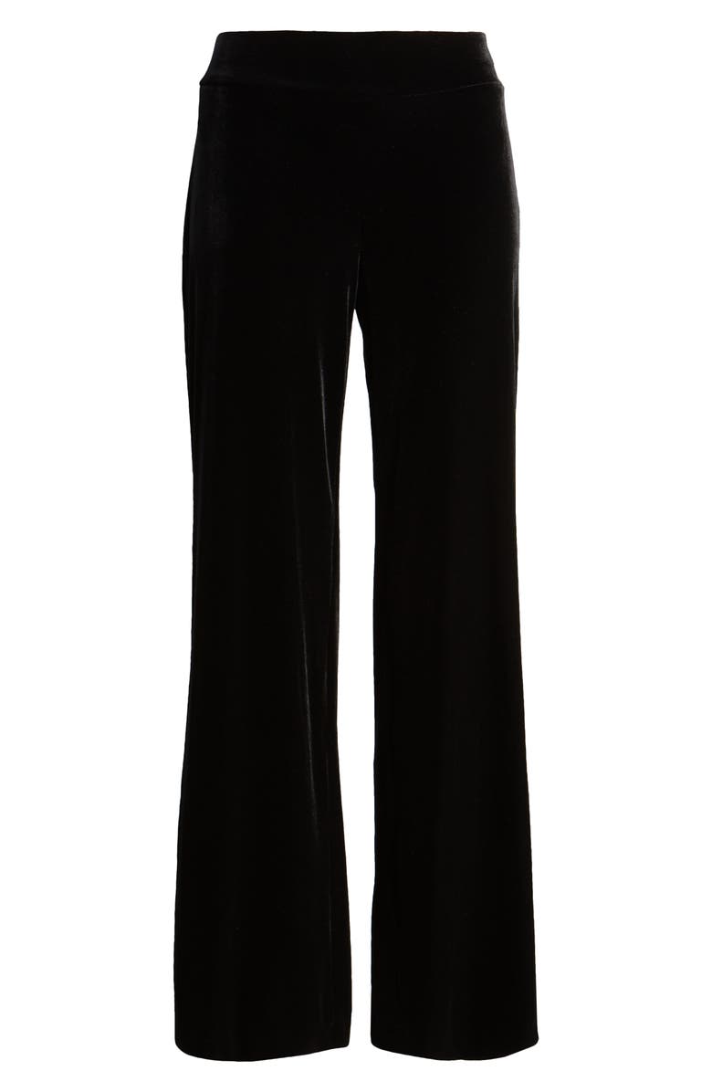 Anne Klein Pull-On Wide Leg Velvet Pants, Alternate, color, 
