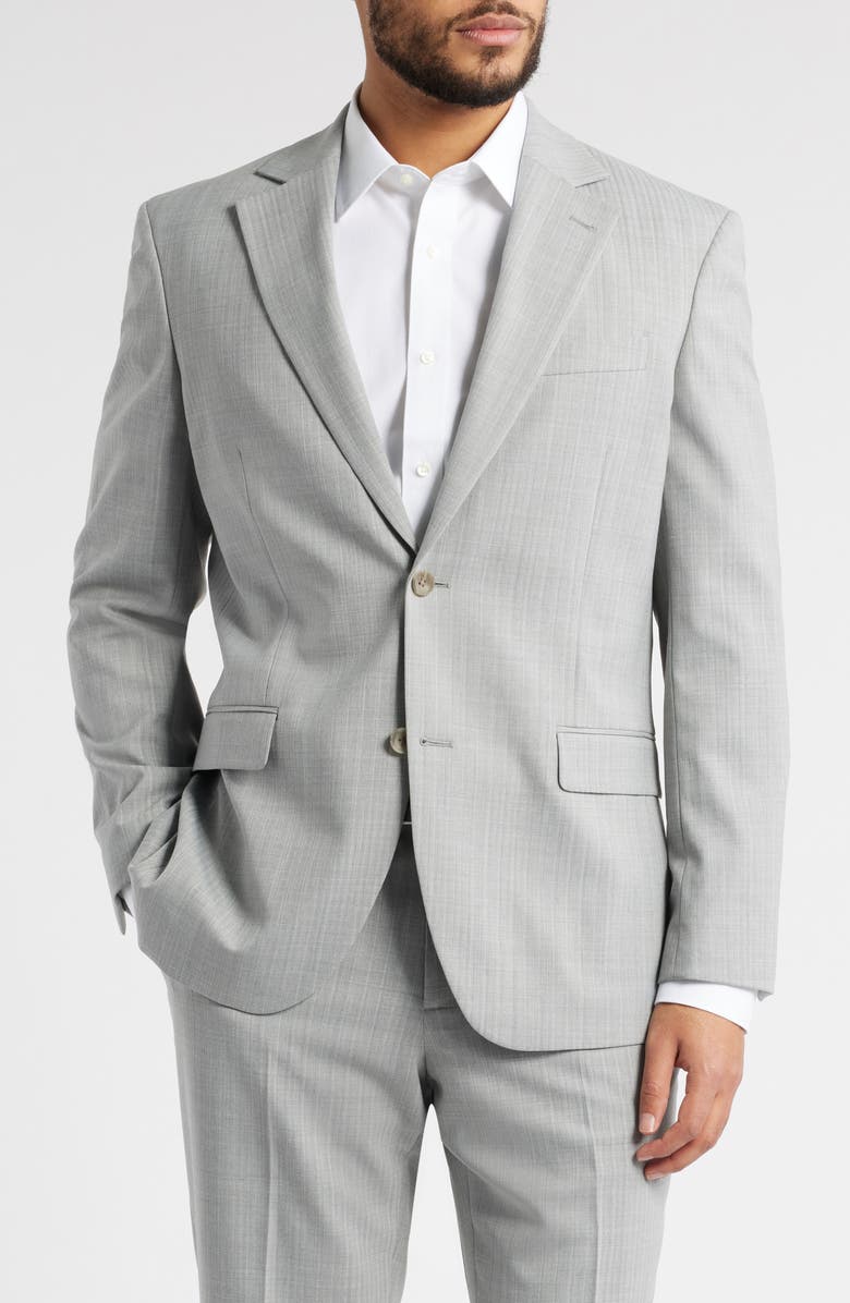 Pinstripe Grey Mélange Suit