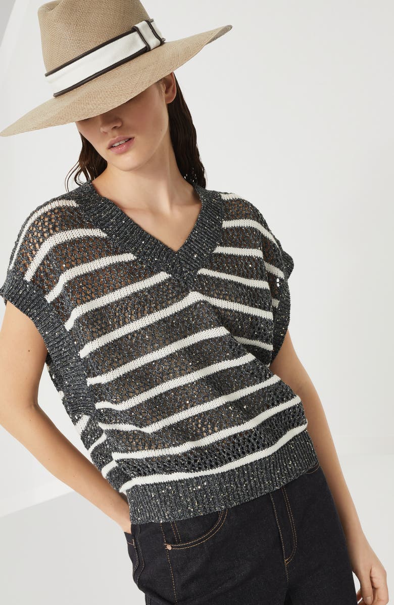 Brunello Cucinelli Dazzling T-shirt, Alternate, color, 