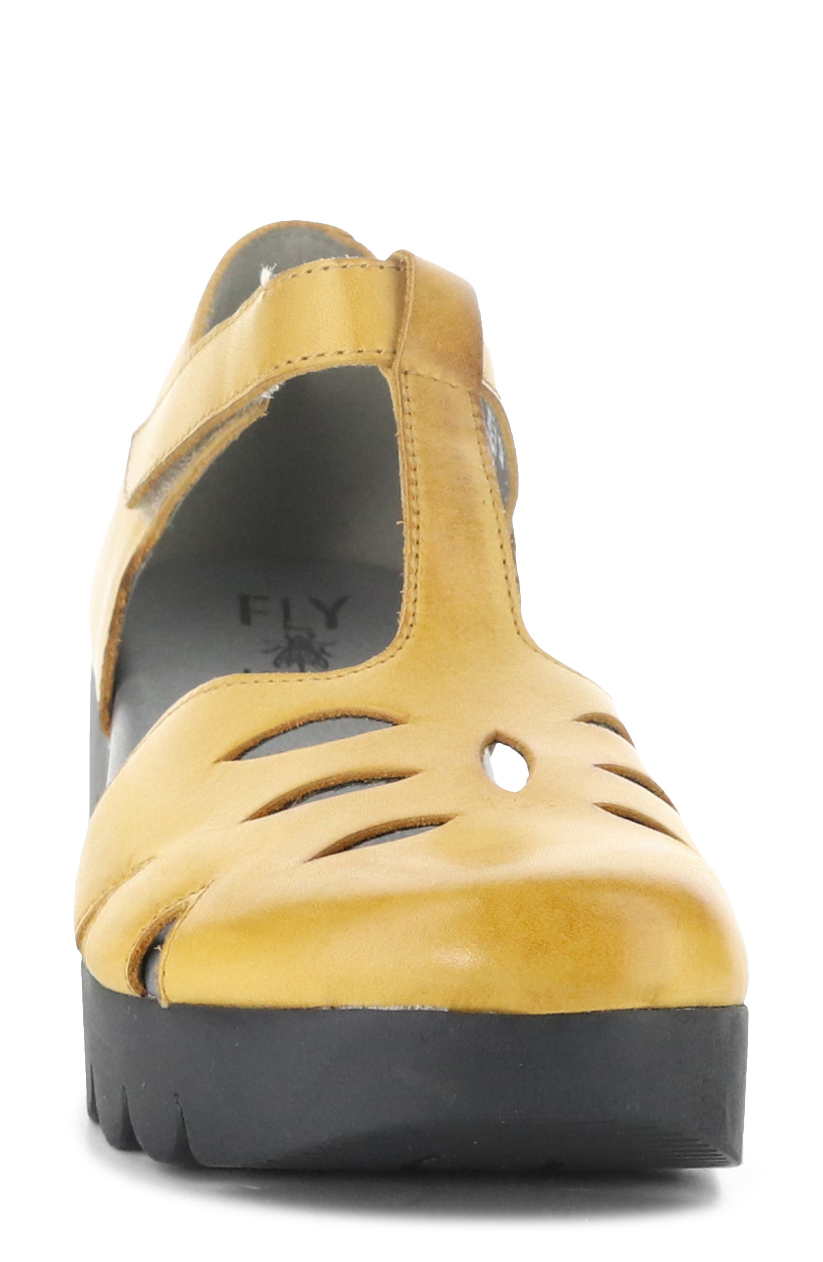 Velt Platform Wedge Fisherman Sandal, Alternate, color, MUSTARD