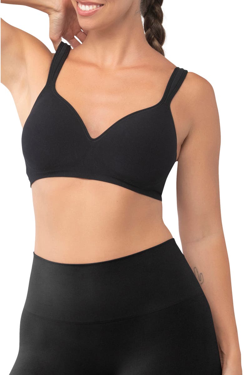 Underoutfit The Perfect Neckline Bra, Main, color, Black