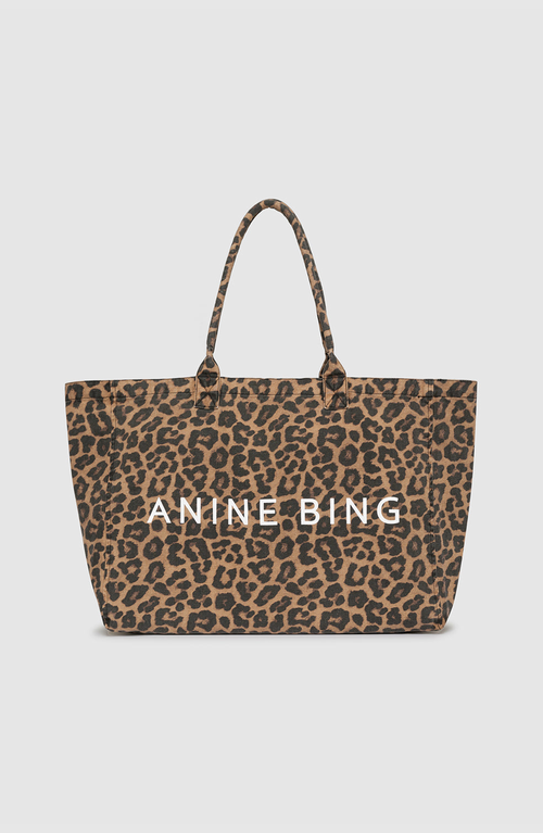 Anine Bing Leo Canvas Tote Bag In Multi