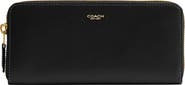 COACH Refined Calf Leather New York Zip Wallet