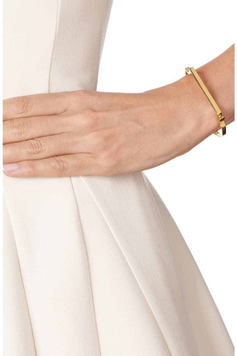 Signature Thin Bangle Bracelet, Alternate, color, YELLOW GOLD