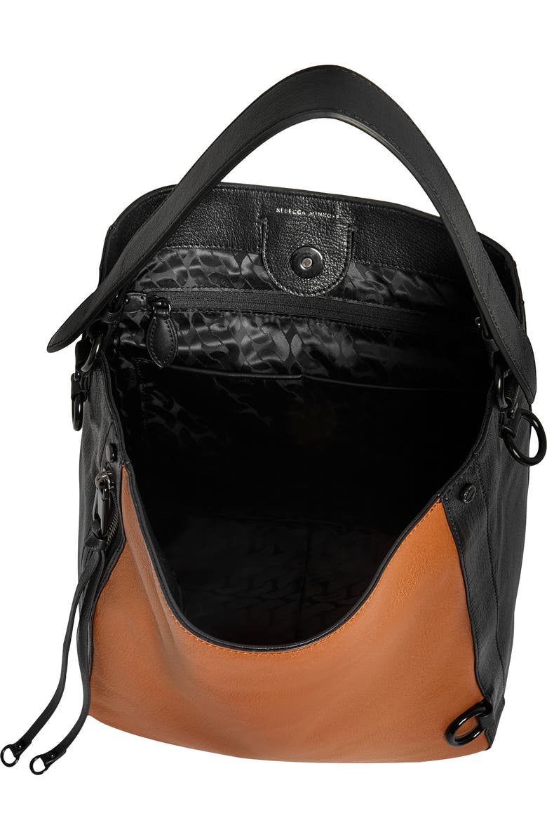 Rebecca Minkoff Mab Colorblock Leather Hobo Bag, Alternate, color,