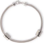 Off-White Hex Nut Scatter Lab Grown Diamond Bracelet