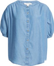 beachlunchlounge Deja Short Sleeve Denim Shirt