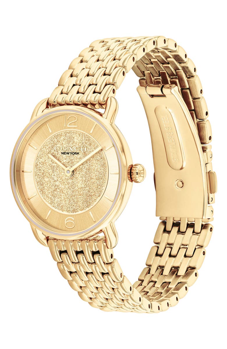 COACH Elliot Bracelet Watch, 28mm, Alternate, color, Gold