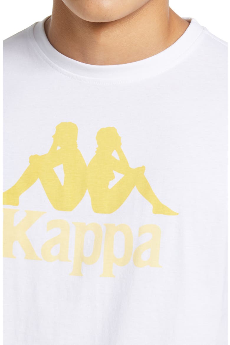 Kappa Authentic Estessi Graphic Tee, Alternate, color, WHITE / ORANGE / YELLOW