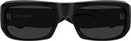 Saint Laurent SL 869 57mm Polarized Rectangular Sunglasses