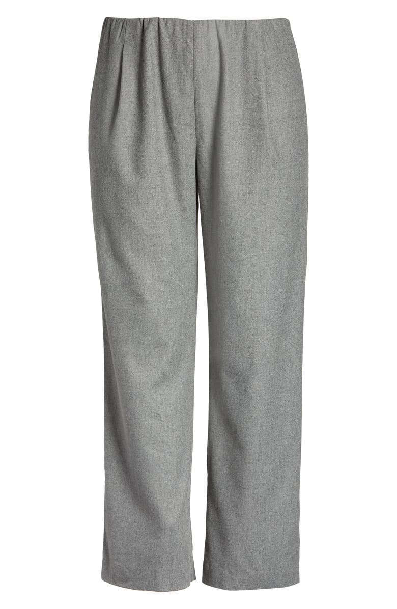 Flannel Pull-On Wide Leg Pants