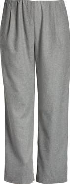 Vince Flannel Pull-On Wide Leg Pants